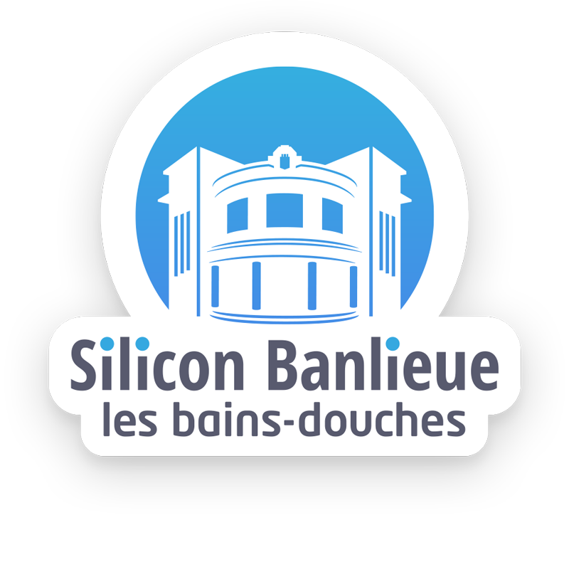 benjamin lecoq graphiste paris- logo identité visuelle de silicon banlieue 'les bains douches' pour la ville d'argenteuil